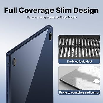 Amazon.com: Macaset for MacBook Air 13.6 inch Case M4 M3 M2